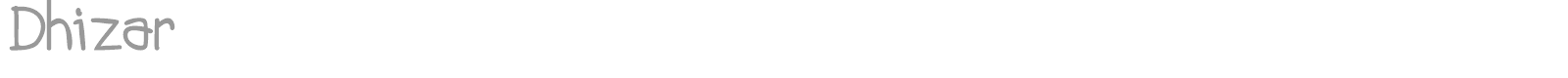 Dhizar font preview